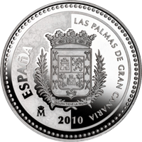 Imágenes con las monedas de Las Palmas de Gran Canaria
