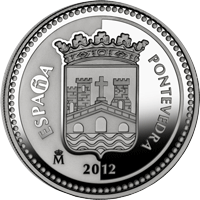 Imágenes con las monedas de Pontevedra