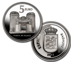 Imagen en alta definicin de la moneda de Badajoz