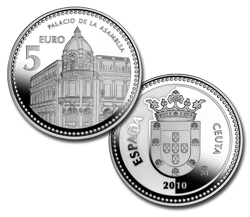 Imagen en alta definicin de la moneda de Ceuta