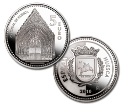 Imagen en alta definicin de la moneda de Huesca