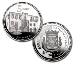 Imagen en alta definicin de la moneda de Las Palmas de Gran Canaria