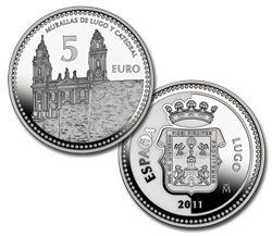 Imagen en alta definicin de la moneda de Lugo
