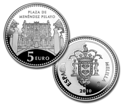Imagen en alta definicin de la moneda de Melilla