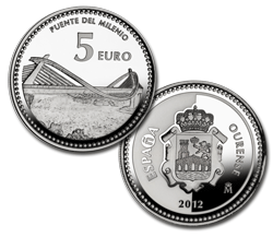 Imagen en alta definicin de la moneda de Ourense