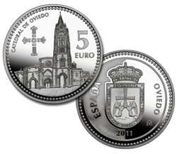 Imagen en alta definicin de la moneda de Oviedo