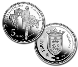 Imagen en alta definicin de la moneda de Pamplona/Irua