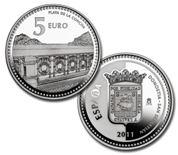 Imagen en alta definicin de la moneda de Donostia - San Sebastin