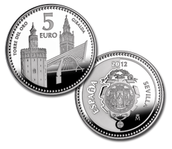 Imagen en alta definicin de la moneda de Sevilla