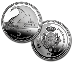 Imagen en alta definicin de la moneda de Santa Cruz de Tenerife