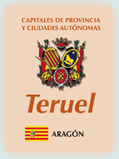 Imagen con la bandera la comunidad autnoma, y con el escudo la ciudad de Teruel